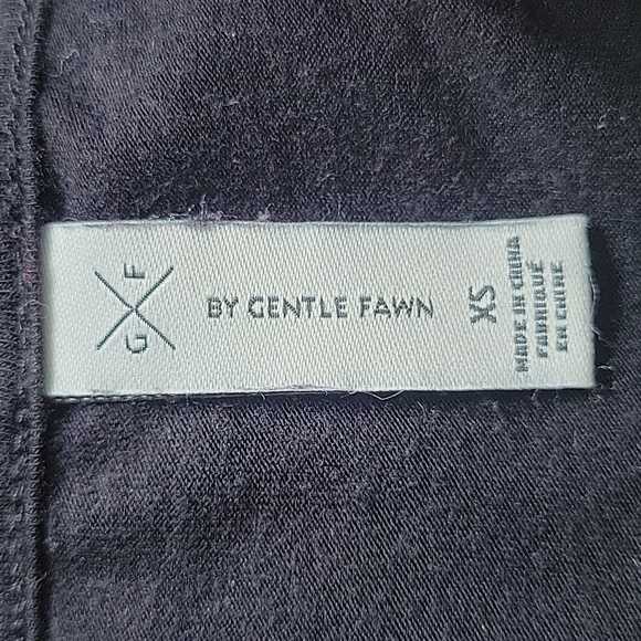 Long sleeved black scoop neck, Gentle Fawn, day to night, soft fabric top - Picture 4 of 6